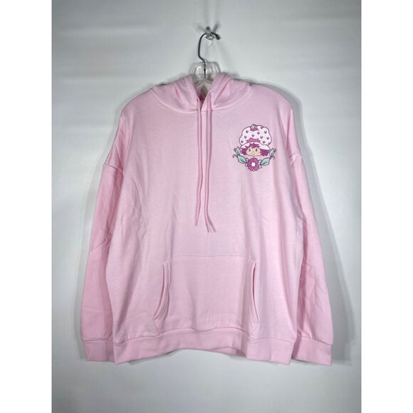 Strawberry Shortcake Womens Graphic Retro Style Hoodie XL Pink - Picture 4 of 9